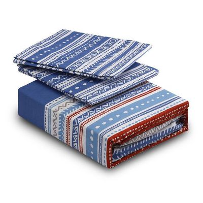 Imagen 2 del producto Juego de Sabanas T144 King Karachi Azul