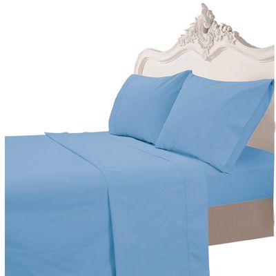 Juego de Sabanas T200 Lisa Indigo Superking