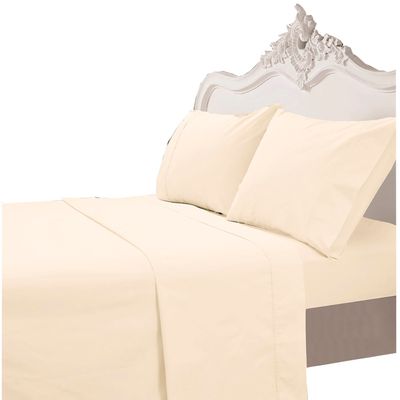 Juego de Sabanas T200 Lisa Beige King