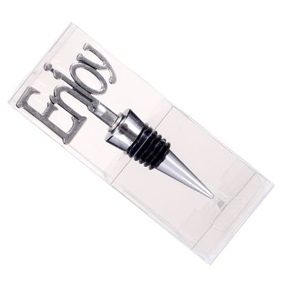 Imagen 2 del producto Tapón Decorativo Botella Enjoy Para Vino Silver 