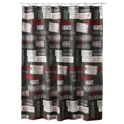 Cortina para Baño Diseño Urban con Forro