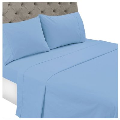 Juego de Sabanas T144 Lisa Indigo King