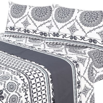 Imagen 1 del producto Juego de Sabanas T144 King Marrakech Gris