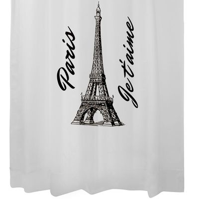 Imagen 2 del producto Cortina para Baño Estampada Eiffel Paris