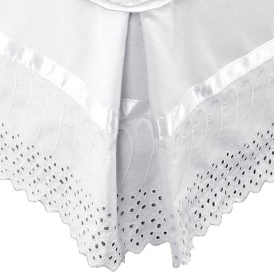 Faldón 144 hilos Broderie Amanda 1,5 Plazas Blanco
