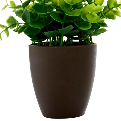 Imagen 2 del producto Set de Plantas Decorativa Artificial Maceta Cafe