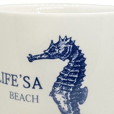 Imagen 2 del producto Tazón Decorativo Ocean Sea Horse White