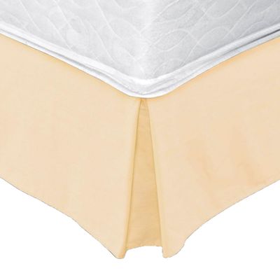 Faldón 144 hilos Clásico Liso 1 Plaza Beige