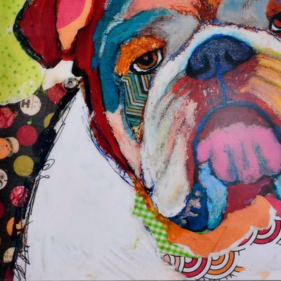Imagen 2 del producto Cuadro Decorativo Bulldog