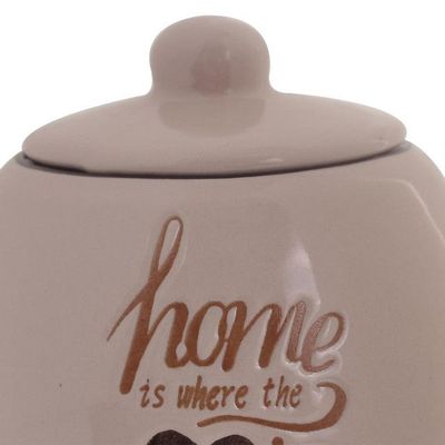 Imagen 2 del producto Envase Decorativo con Tapa Home Beige