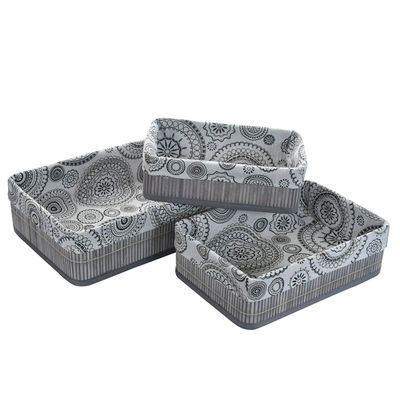 Imagen 2 del producto Set de Canastas Antonia Gris 3 Piezas