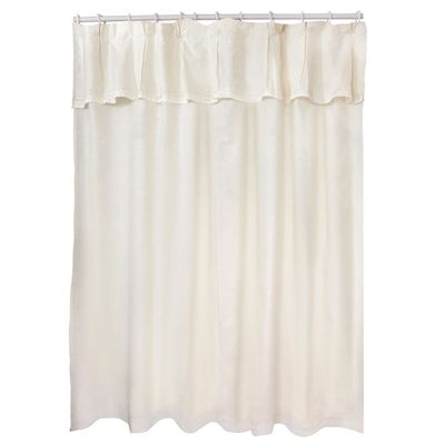 Juego de Cortina para Baño 6 Pzas Broderie Beige