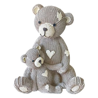 Imagen 1 del producto Alcancia Decorativa Ositos Family Tejido Gris