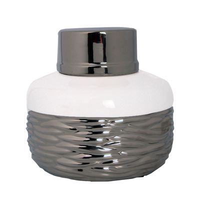 Anfora Decorativa Marsella Silver Ancha