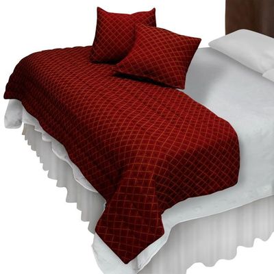 Imagen 1 del producto Piecera Con Fundas Sk Rombos Burdeo Reversible