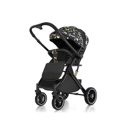 Coche de Paseo Maleta Compacto Reversible Dorado BABYMINE