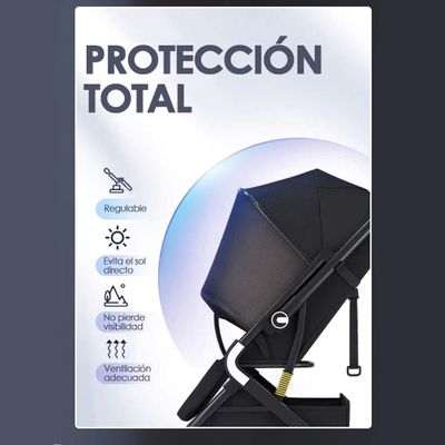 Imagen 2 del producto Coche de Bebé Reversible Maleta SunCover Negro - BABYMINE