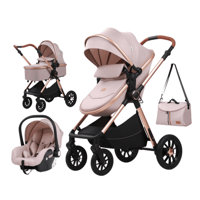 Imagen 2 del producto Coche de Bebé Silla Nido Bolso y Cubre Pies Beige