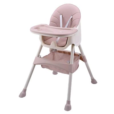 Silla de comer multifuncional Rosada – Babymine
