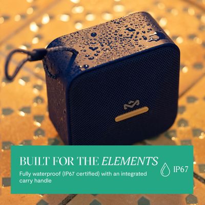 Imagen 2 del producto Parlante Bluetooth 5.3 Waterproof Rise Up Azul Marley