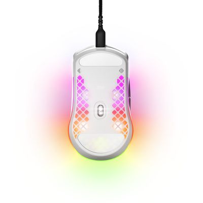 Imagen 2 del producto Mouse Gamer SteelSeries Aerox 3 Snow Ultraligero RGB 8500DPI
