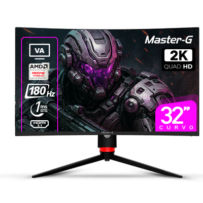 Monitor Gamer 32"" Curvo QHD 1440 VA 180Hz 1ms MGMG3240CQ