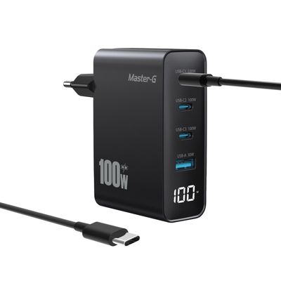 Cargador Portátil Carga Rápida 100w + Cable USB-C Master-G