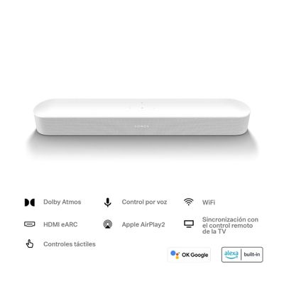 Imagen 2 del producto Soundbar Sonos Beam Gen 2 WiFi Blanco