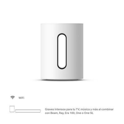 Imagen 2 del producto Subwoofer Sonos Wifi Mini Wireless Blanco