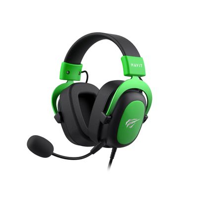 Audífono Gaming Headphone Micrófono 53mm H2002dG Havit Green