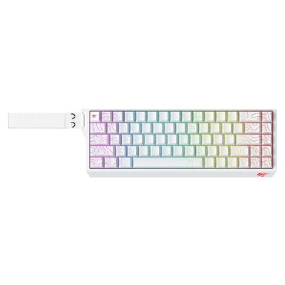 Teclado Mecánico Gamer Compacto RGB KB922LB Blanco Havit