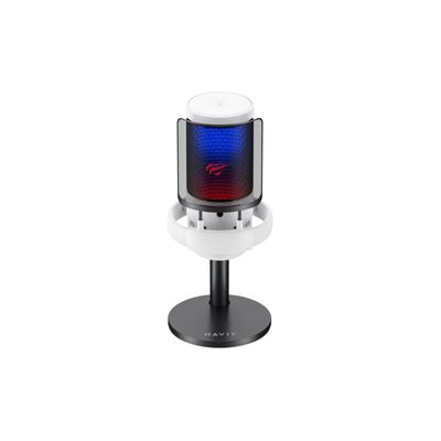 Imagen 2 del producto Micrófono Streaming RGB GK50W Blanco Havit