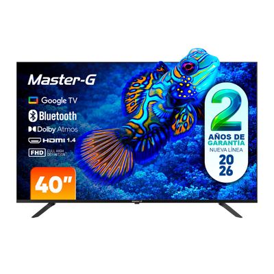 Master-G Smart Tv Led 40"" Google Tv Full Hd Bluetooth
