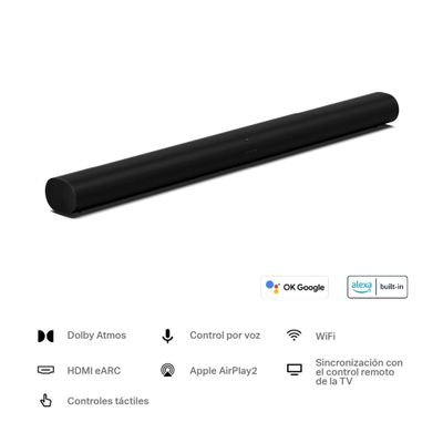 Imagen 2 del producto Soundbar Sonos Arc TV Wi-Fi Wireless Speaker Negro