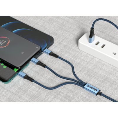 Imagen 2 del producto Cable 3 en 1 Compatible con Iphone, Micro y Tipo-C Master-G