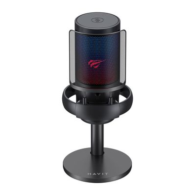 Micrófono Streaming RGB GK50B Negro Havit