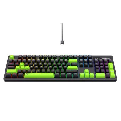 Imagen 2 del producto Teclado Gamer Mecánico Luces RGB KB893L Havit Negro