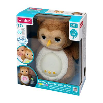 Imagen 2 del producto PELUCHE BUHO LUCES Y SONIDOS RELAJANTES