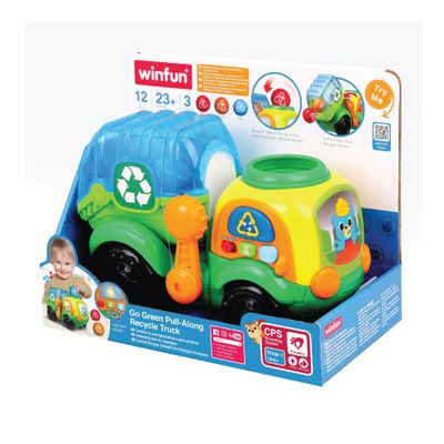 Imagen 2 del producto CAMION DE RECICLAJE DE ARRASTRE GO GREEN