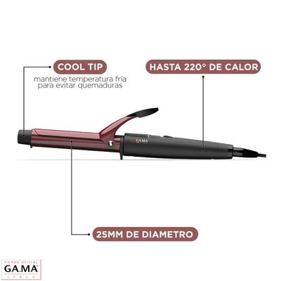 Imagen 2 del producto Ondulador Gama New Turmalina 25 Mm Ceramic Anti-frizz