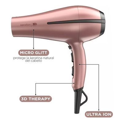 Imagen 2 del producto Secador De Pelo Gama Bora 3d Therapy Ion Keration 2200 Watts