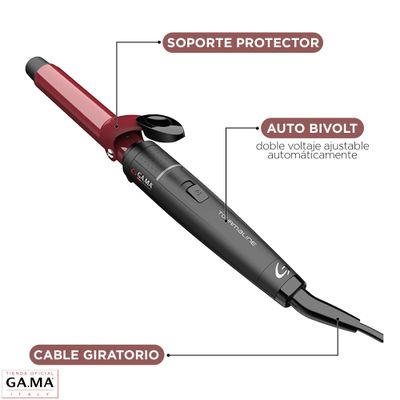 Imagen 2 del producto Ondulador Rizador Gama Tourmaline 19 Mm Antifrizz Bivolt