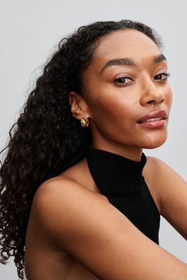 Imagen 2 del producto Aretes de Aro Ondas Recubrimiento Oro14K