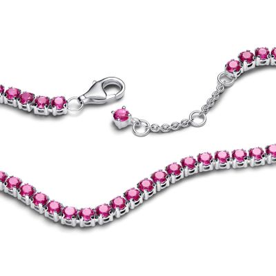 Imagen 2 del producto Brazalete Tenis Rosa Brillante