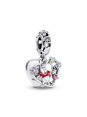 Charm Colgante Doble Winnie Pooh y Piglet de Disney