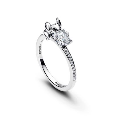 Imagen 2 del producto Anillo Pandora Gema y Stitch de Disney en Plata