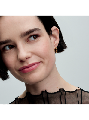 Imagen 2 del producto Aretes de Aro Shine Abiertos con forma Organica