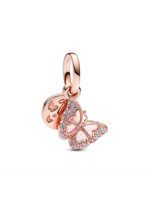 Dije Colgante en Rose Mariposa Rosa y Recuerdo