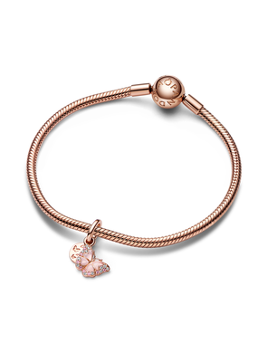 Imagen 2 del producto Dije Colgante en Rose Mariposa Rosa y Recuerdo 