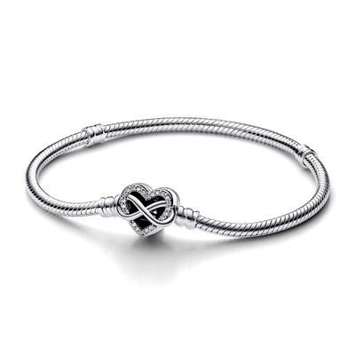 Brazalete Cadena Serpiente Broche Corazón Infinito